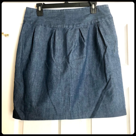 Elle Chambray Denim Skirt - Picture 1 of 7